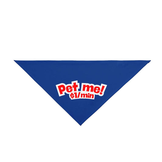 Pet Bandana 'Pet Me! $1/min' - RUDECAPS