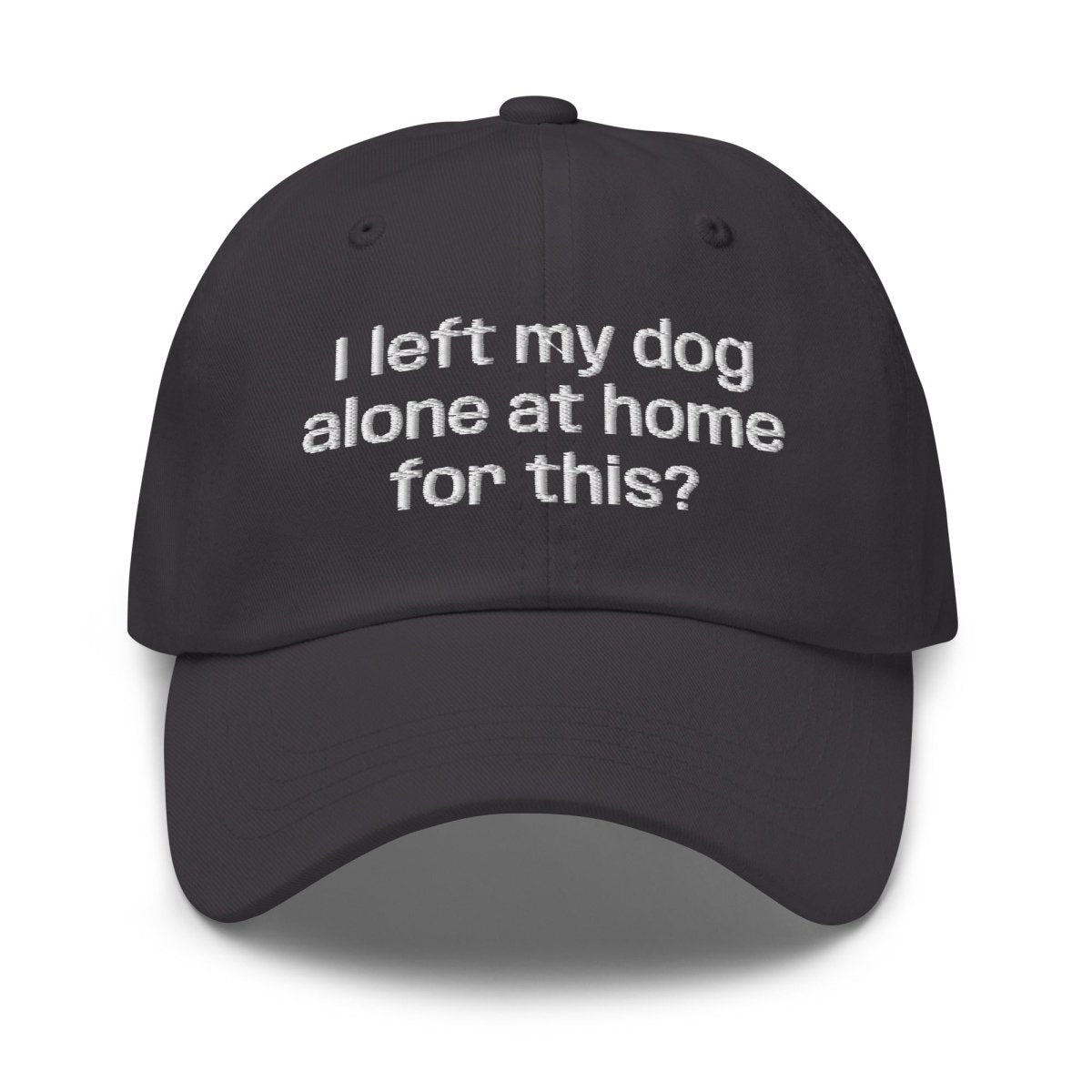 Dad Hat 'I Left My Dog Alone At Home For This?' - RUDECAPS