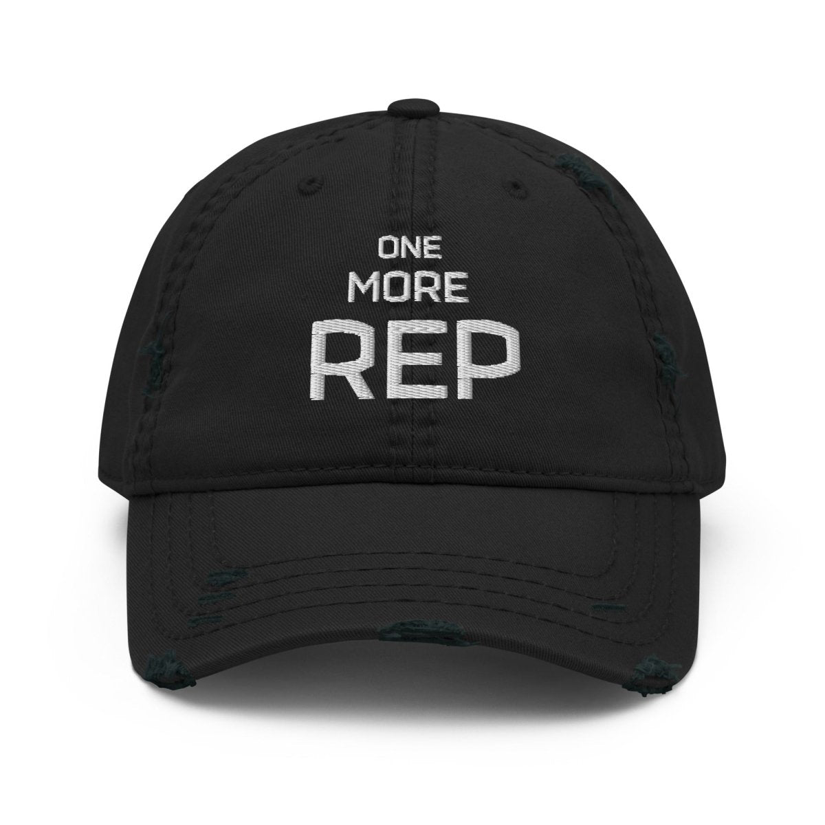 Distressed Dad Hat 'One More Rep' - RUDECAPS
