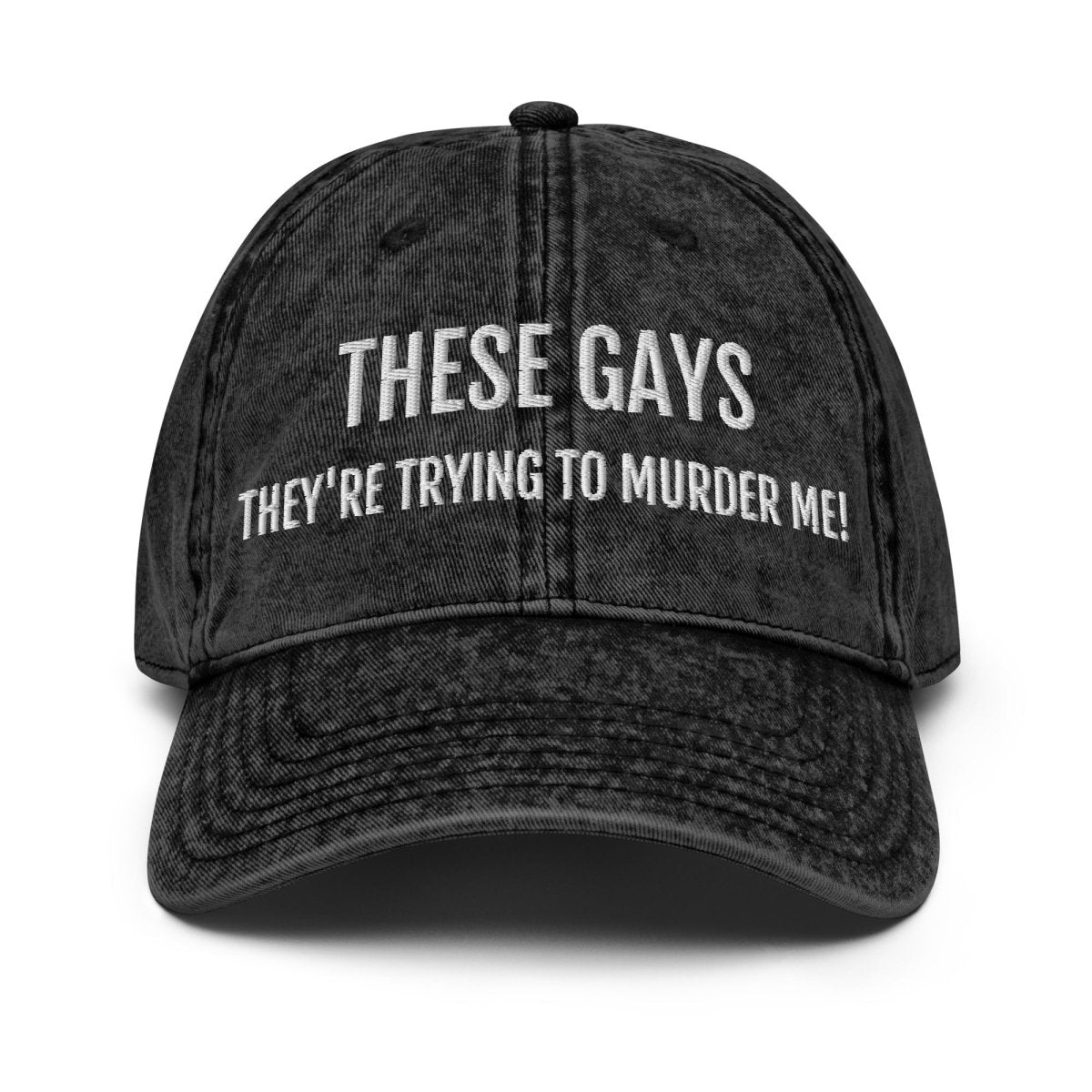 Vintage Cap 'These Gays - They'Re Trying To Murder Me!' - RUDECAPS