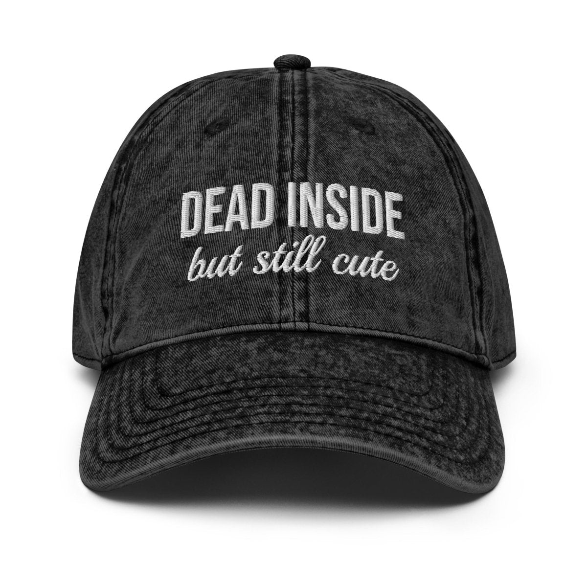 Vintage Cap 'Dead Inside But Still Cute' - RUDECAPS