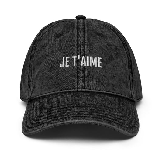 Vintage Cap 'Je T'Aime' - RUDECAPS
