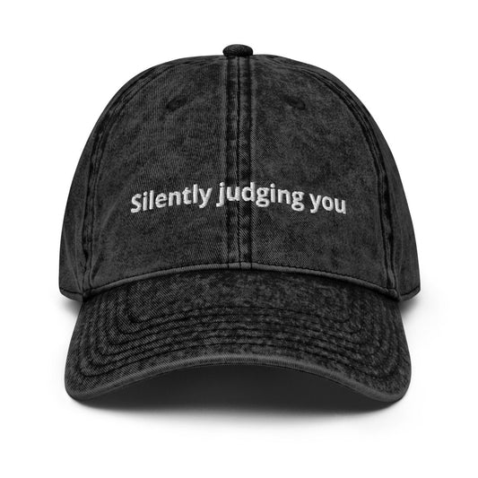 Vintage Cap 'Silently Judging You' - RUDECAPS