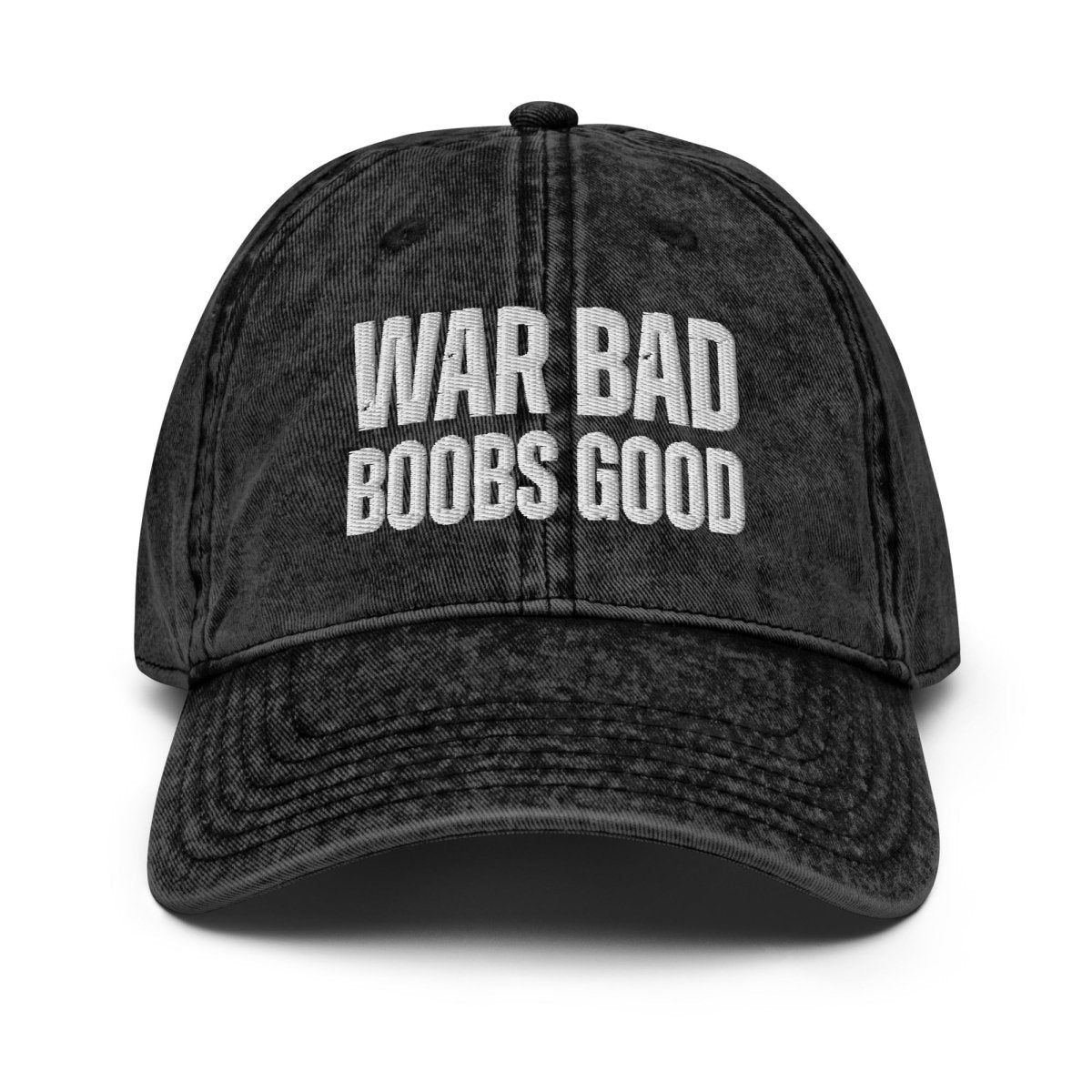 Vintage Cap 'War Bad Boobs Good' - RUDECAPS