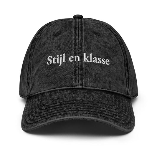 Vintage Cap 'Stijl En Klasse' - RUDECAPS