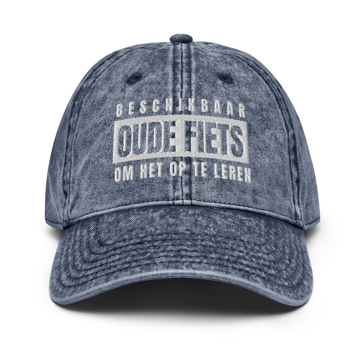 Vintage Cap 'Beschikbaar - Oude Fiets Om Het Op Te Leren' - RUDECAPS