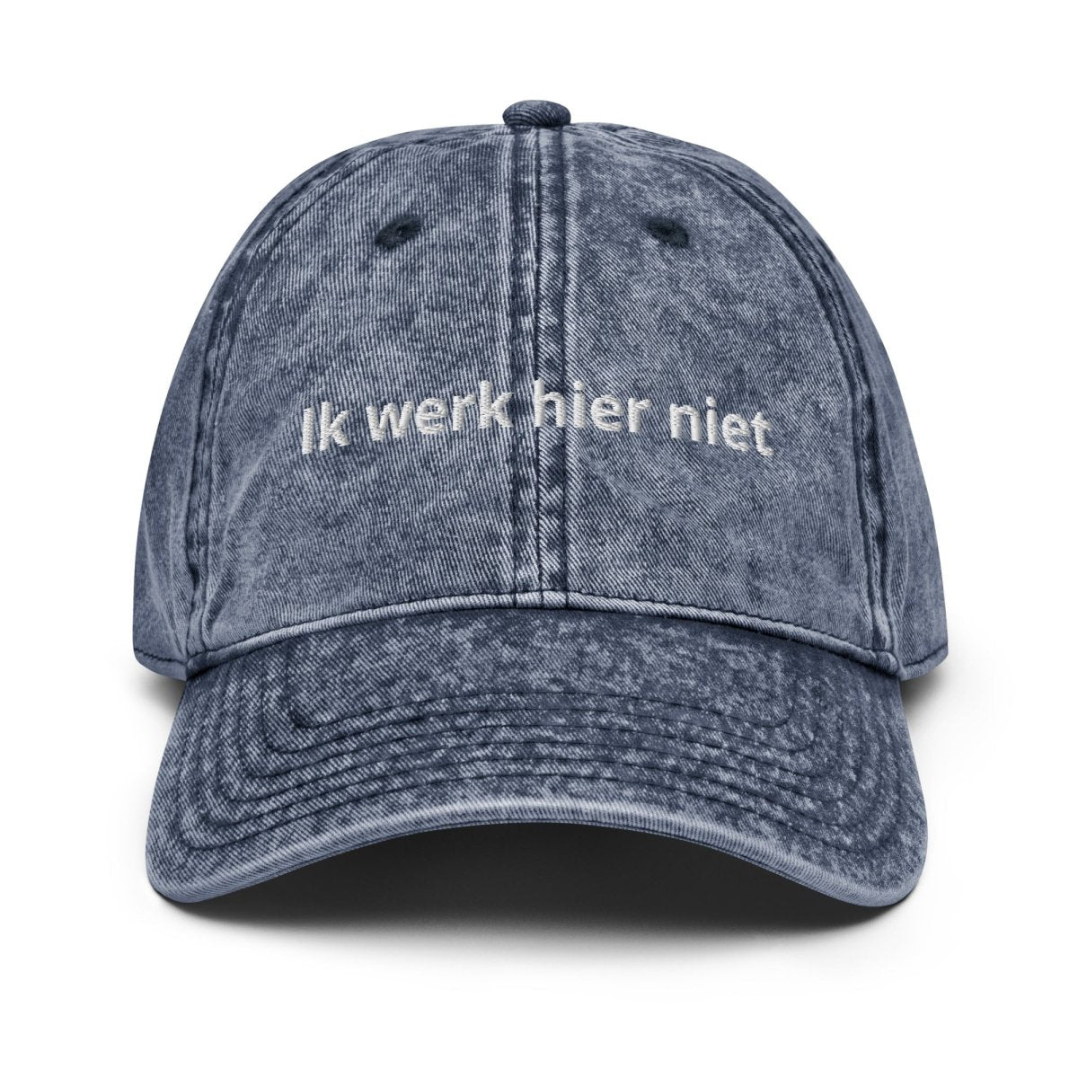 Vintage Cap 'Ik Werk Hier Niet' - RUDECAPS