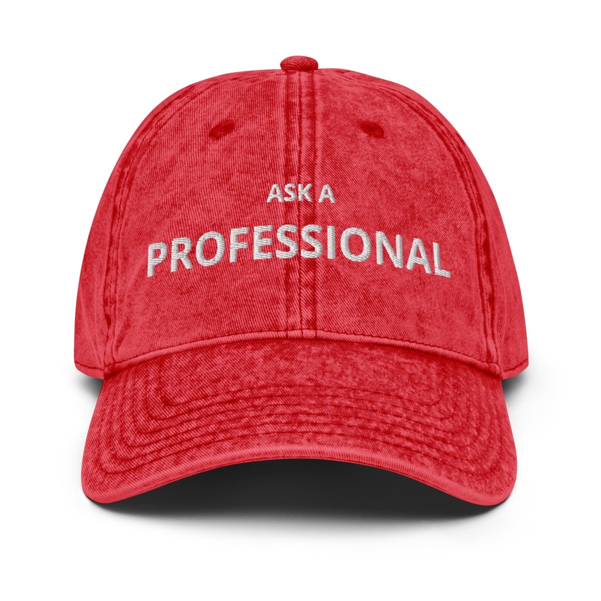 Vintage Cap 'Ask A Professional' - RUDECAPS