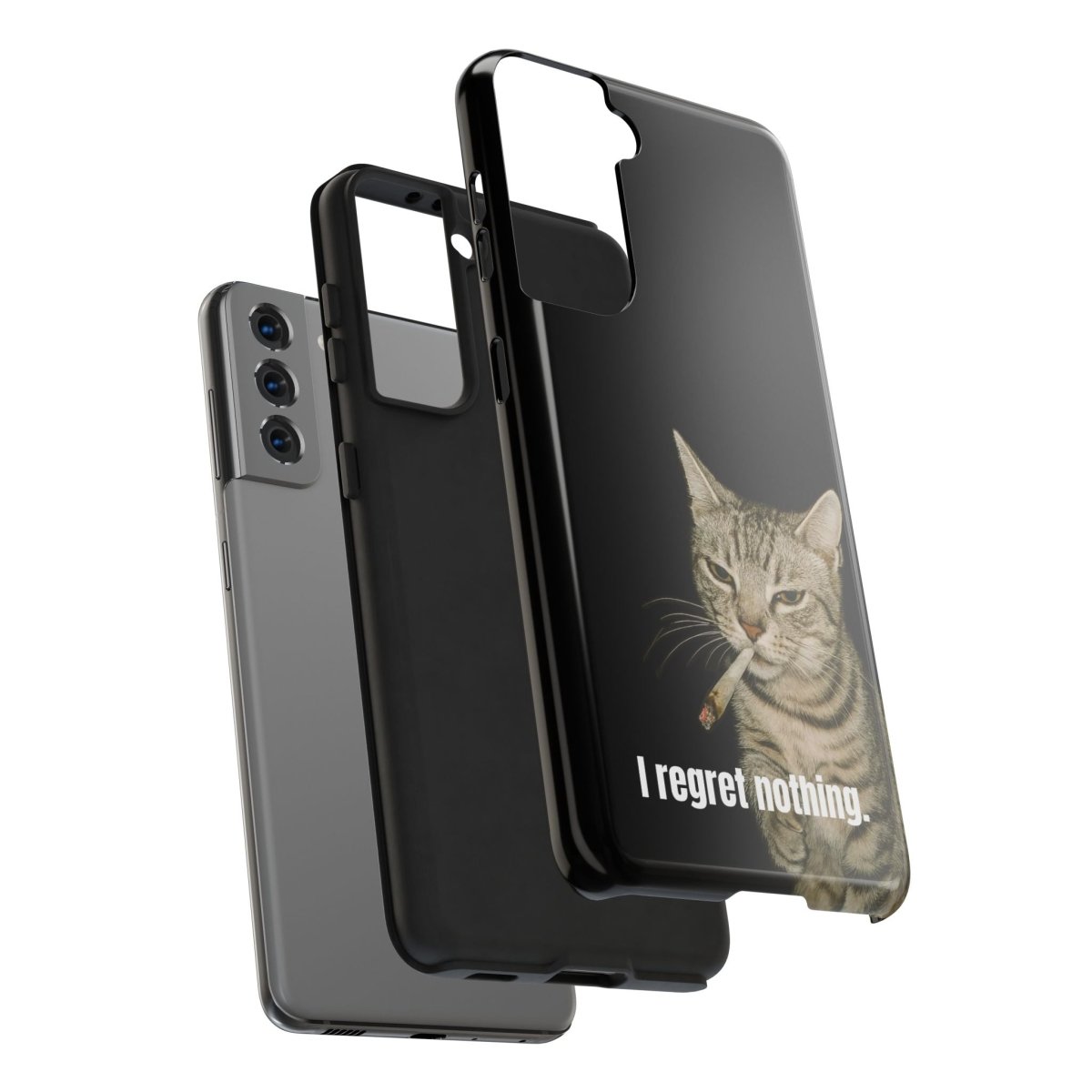 Tough Phone Case 'Smoking Cat' - RUDECAPS