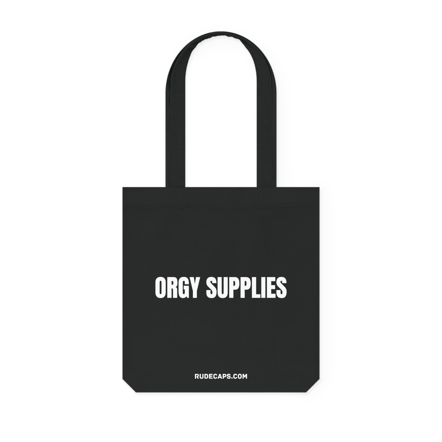 Woven Tote Bag 'Orgy Supplies'