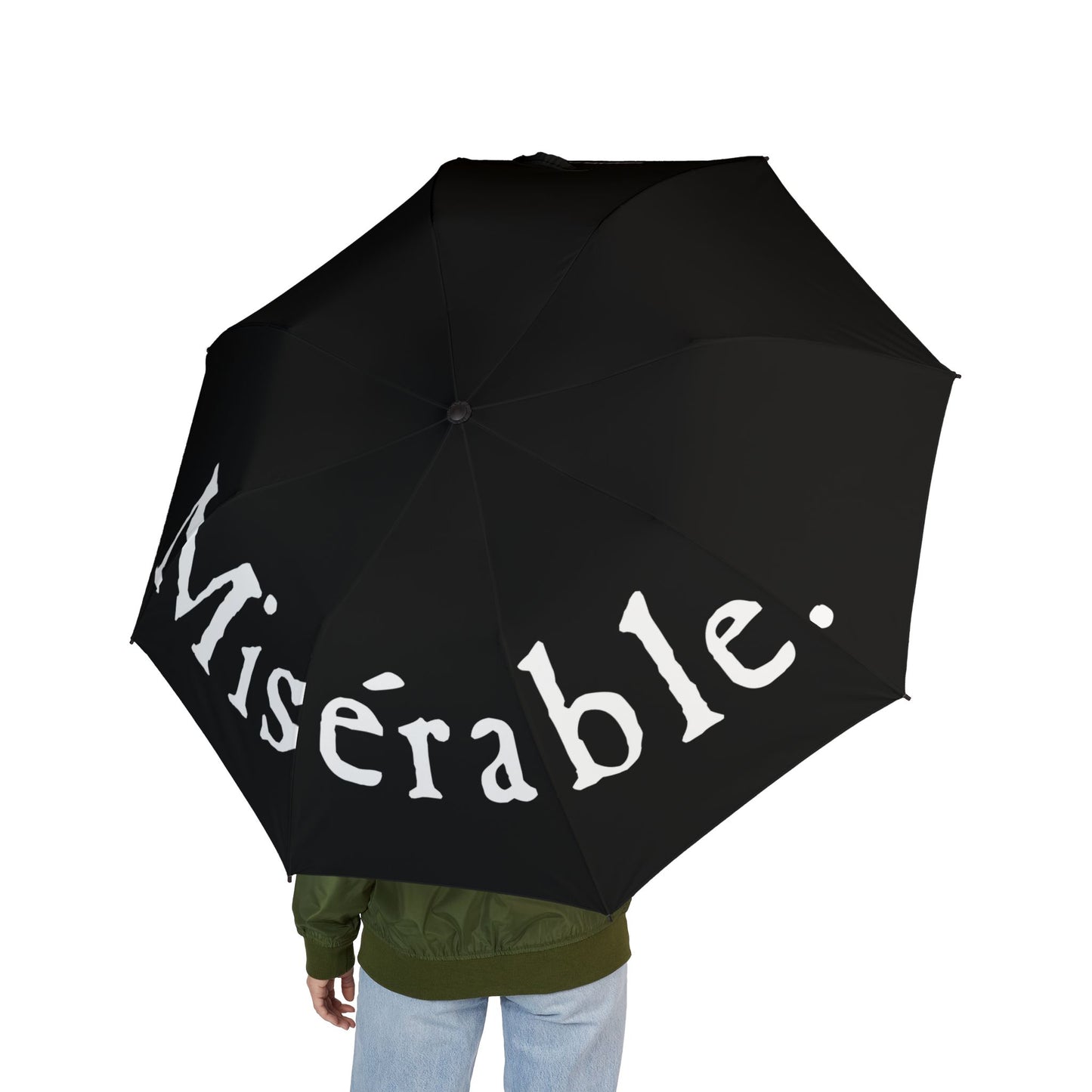 Dramatic French Statement Umbrella 'Misérable.'