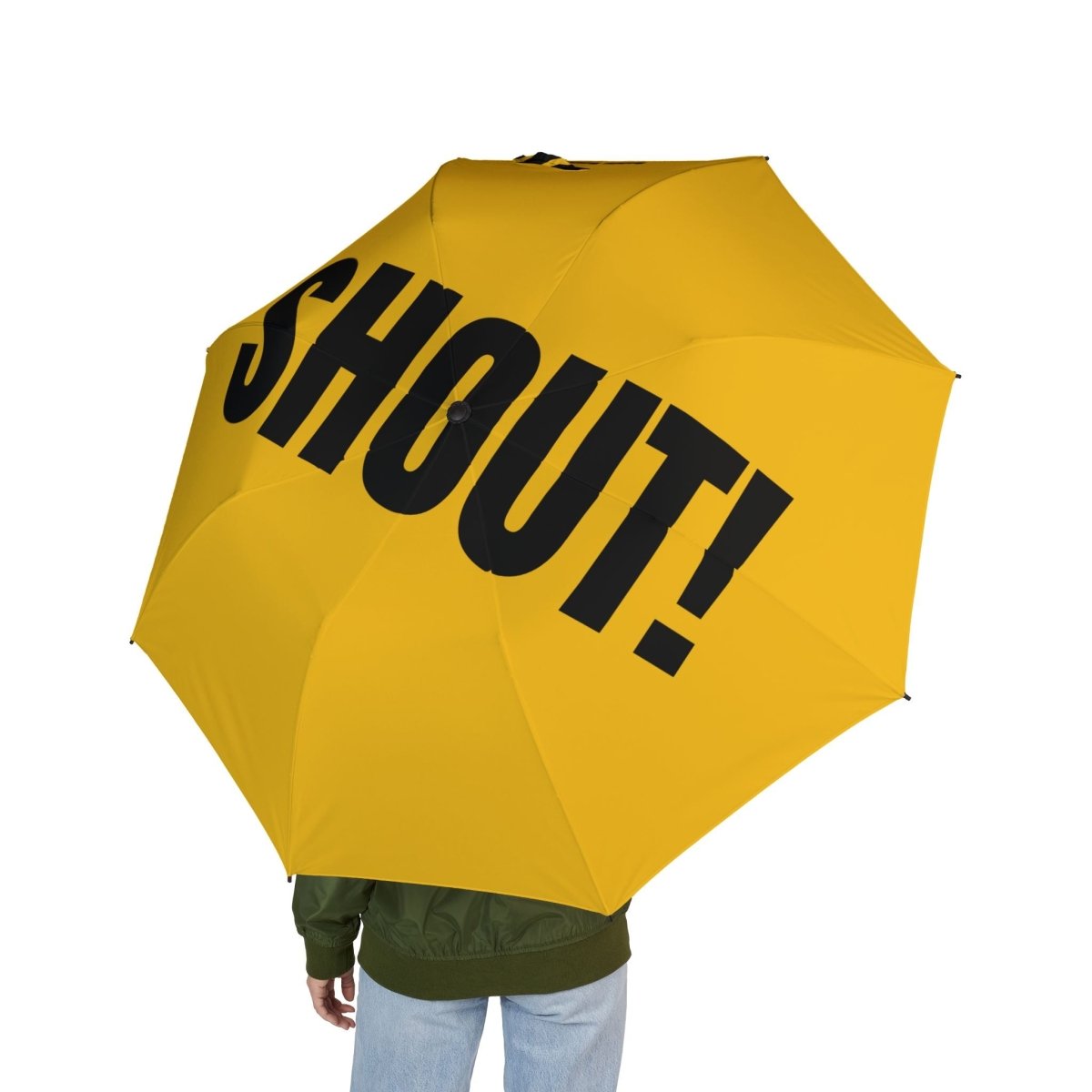 Customizable Umbrella 'SHOUT!' - Yellow *** - RUDECAPS