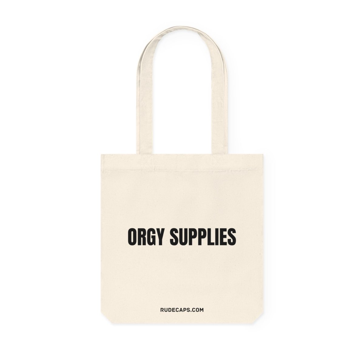 Woven Tote Bag 'Orgy Supplies' - RUDECAPS