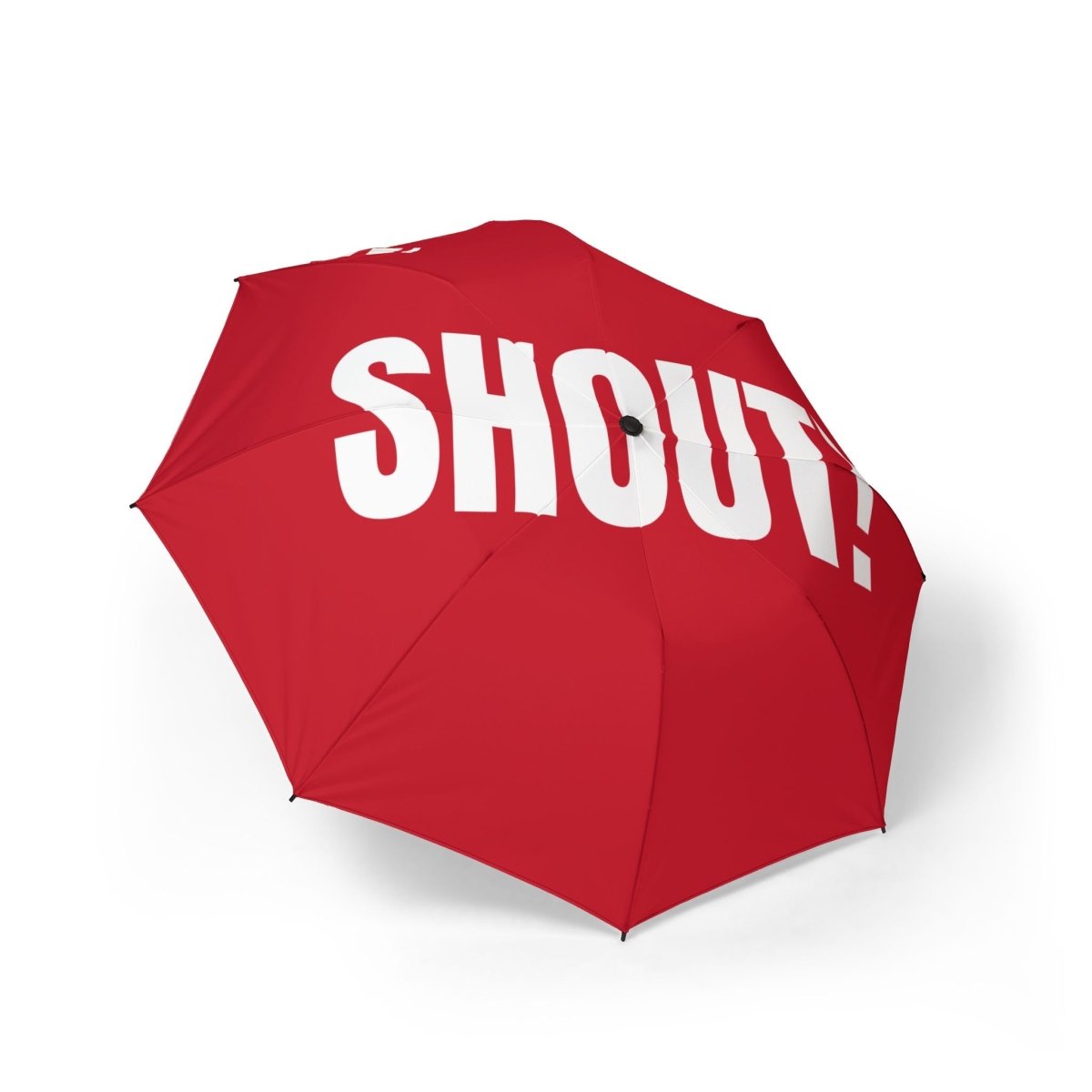 Customizable Umbrella 'SHOUT!' - Red - RUDECAPS