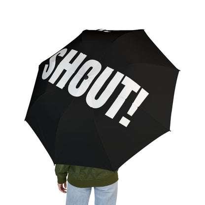 Customizable Umbrella 'SHOUT!' - Black *** - RUDECAPS