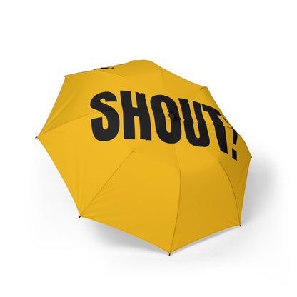 Customizable Umbrella 'SHOUT!' - Yellow *** - RUDECAPS