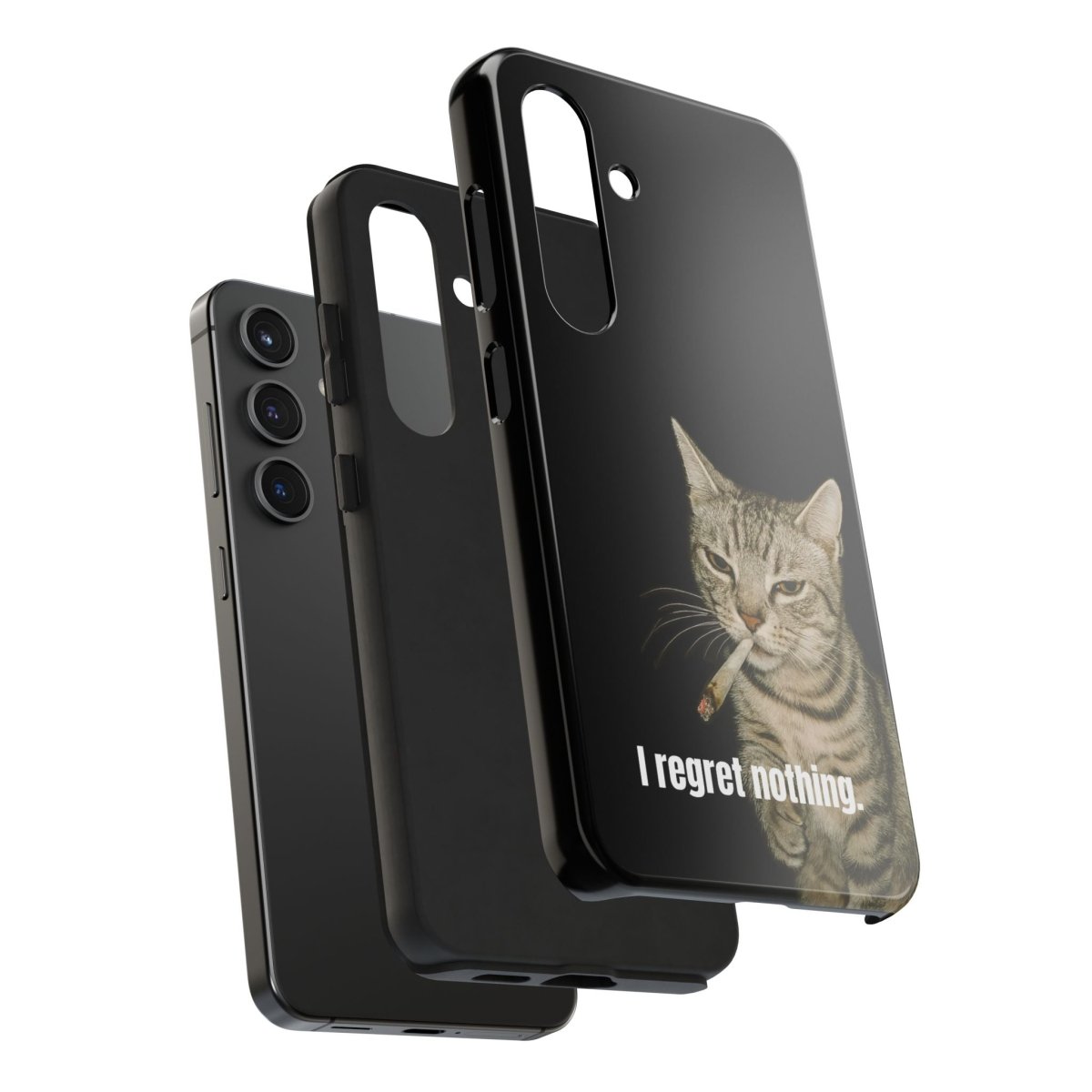 Tough Phone Case 'Smoking Cat' - RUDECAPS