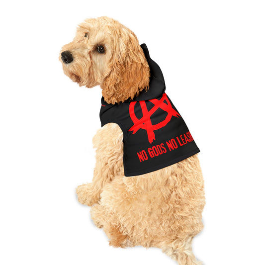 Pet Hoodie 'No Gods No Leashes'