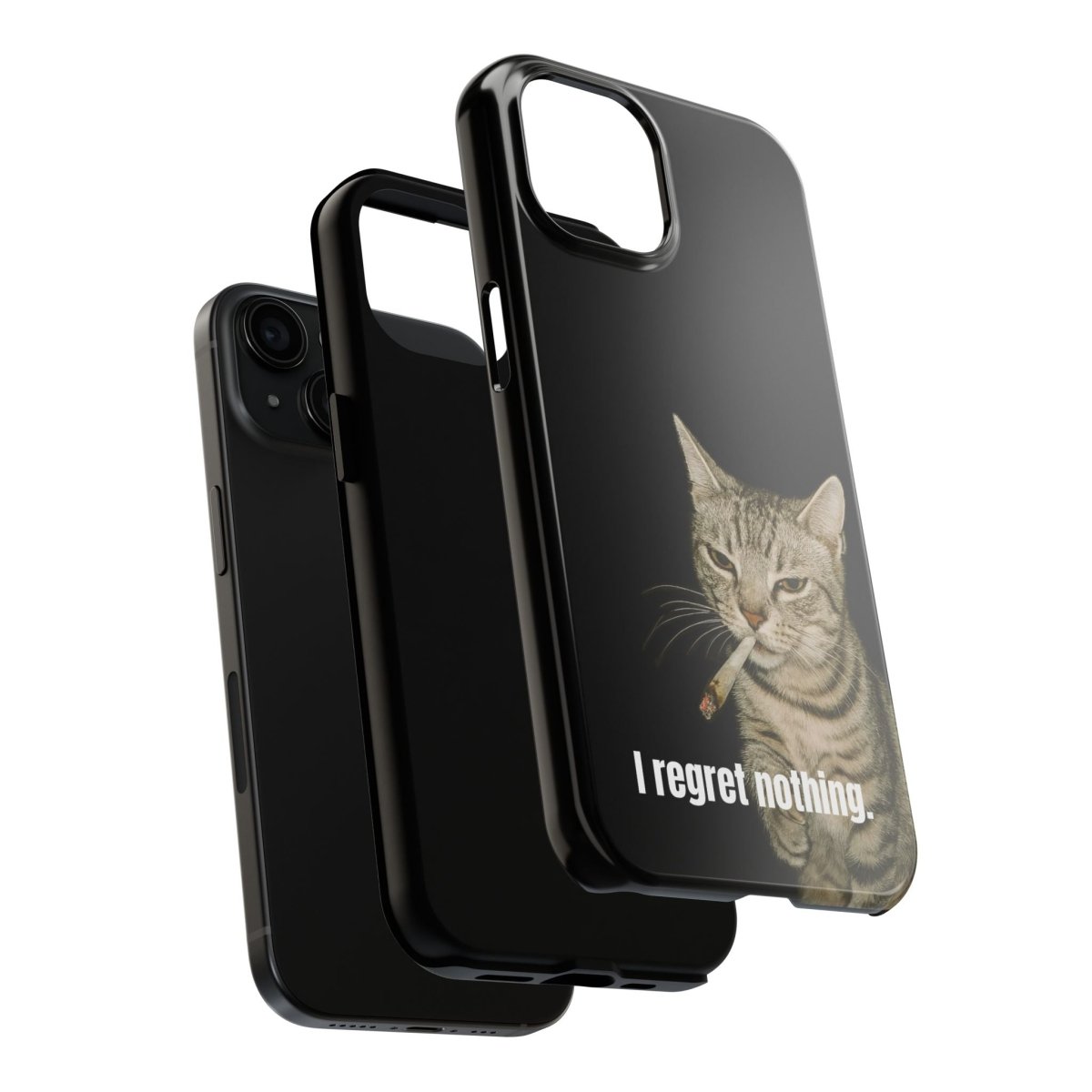 Tough Phone Case 'Smoking Cat' - RUDECAPS