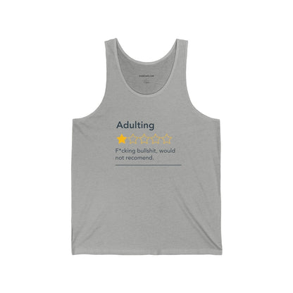 Tank Top 'Adulting - Fucking Bullshit, Would Not Recommend' - RUDECAPS