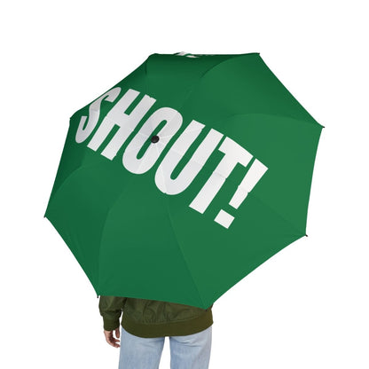 Customizable Umbrella 'SHOUT!' - Green *** - RUDECAPS