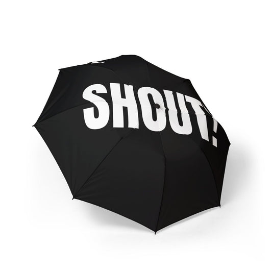 Customizable Umbrella 'SHOUT!' - Black *** - RUDECAPS
