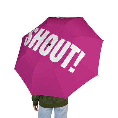 Customizable Umbrella 'SHOUT!' - Pink *** - RUDECAPS