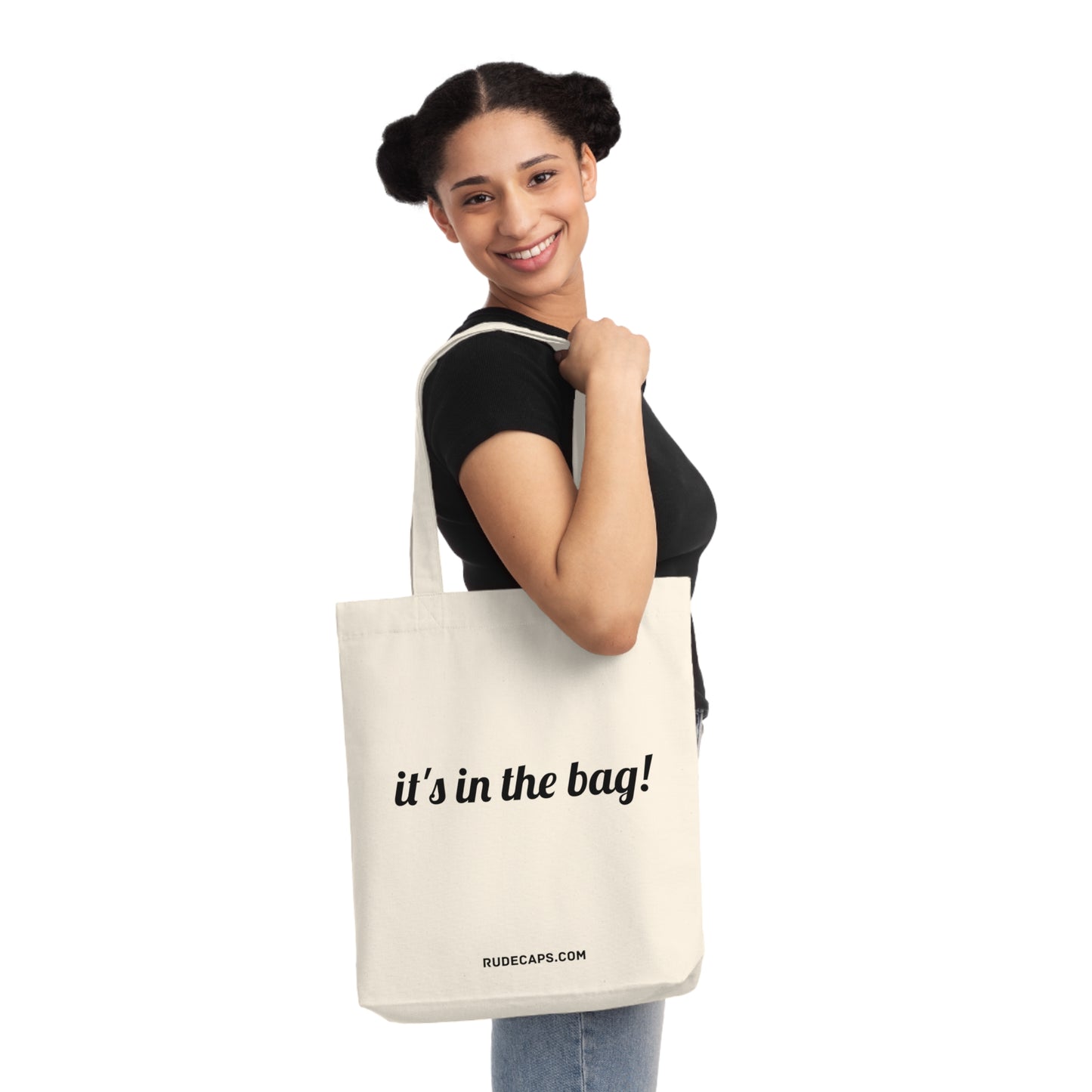 Woven Tote Bag 'It's In The Bag!'