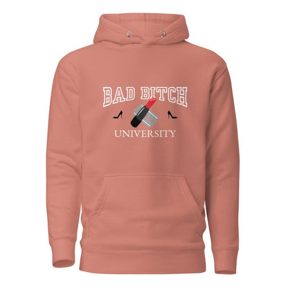 Ladies Hoodie 'Bad Bitch University' - RUDECAPS