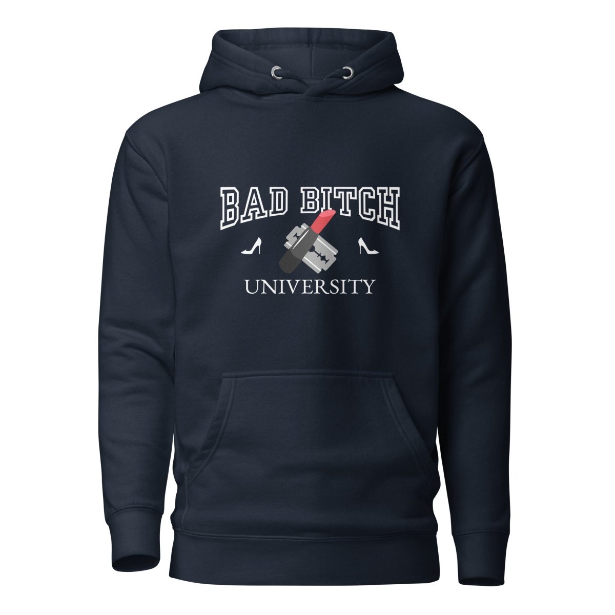 Ladies Hoodie 'Bad Bitch University' - RUDECAPS