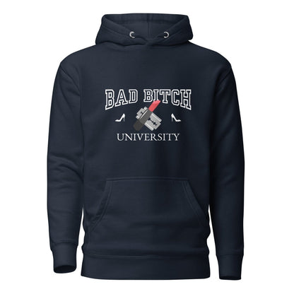 Ladies Hoodie 'Bad Bitch University' - RUDECAPS