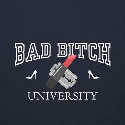 Ladies Hoodie 'Bad Bitch University' - RUDECAPS