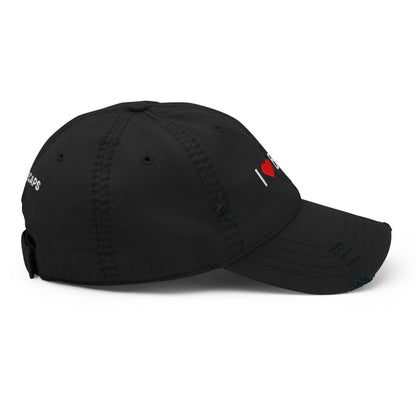 Distressed Dad Hat 'I Heart Bacon' - RUDECAPS