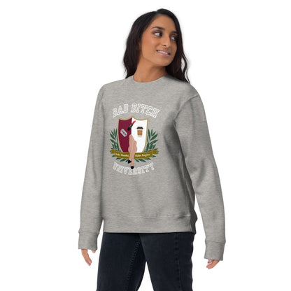 Ladies Premium Sweatshirt 'Bad Bitch University' - RUDECAPS