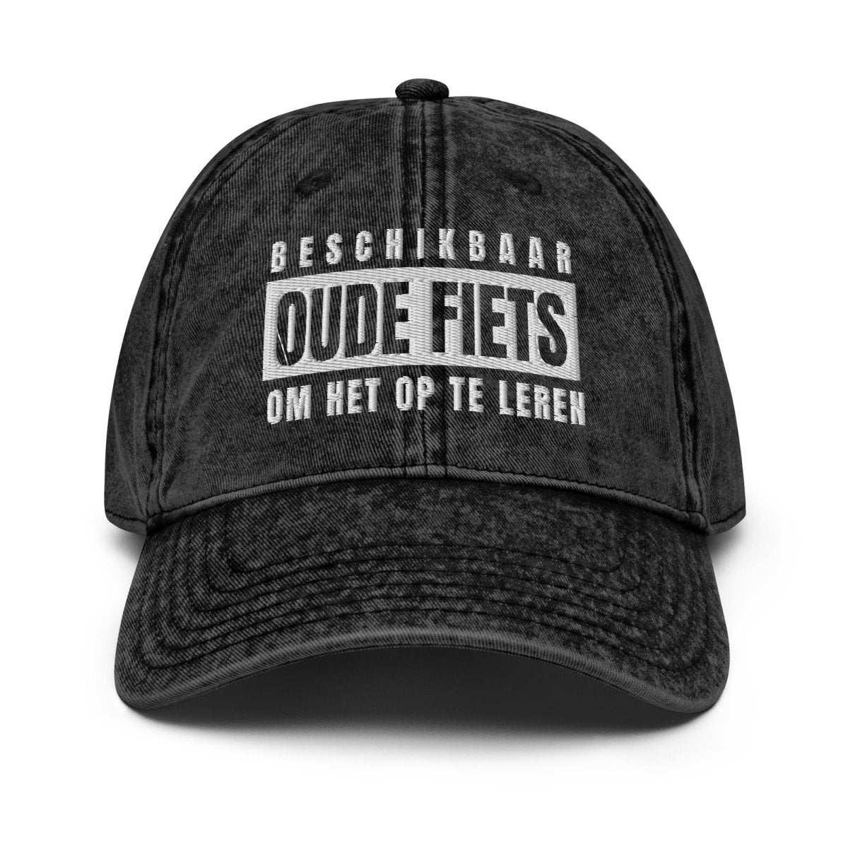 Vintage Cap 'Beschikbaar - Oude Fiets Om Het Op Te Leren' - RUDECAPS