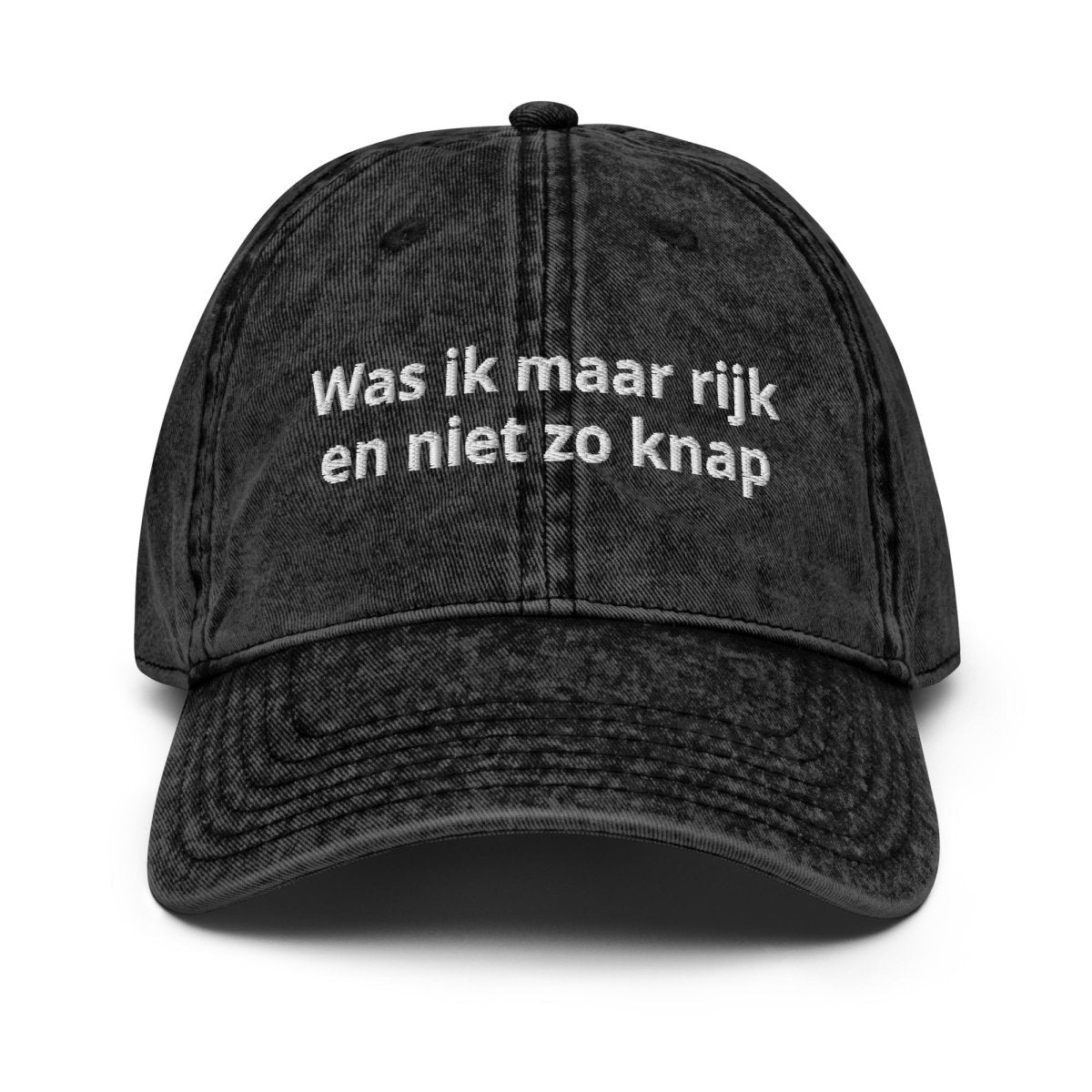 Vintage Cap 'Was Ik Maar Rijk En Niet Zo Knap' - RUDECAPS