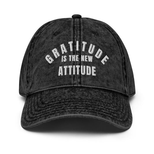 Vintage Cap 'Gratitude Is The New Attitude' - RUDECAPS
