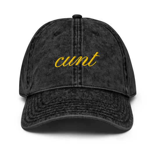Vintage Cap 'Cunt'