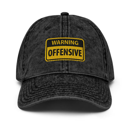 Vintage Cap 'Warning Offensive' - RUDECAPS