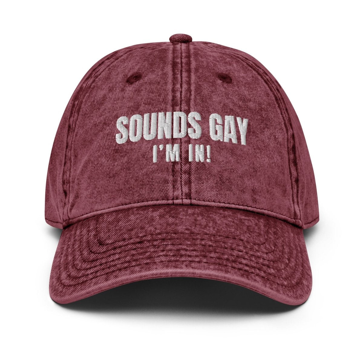 Vintage Cap 'Sounds Gay - I'm In!' - RUDECAPS
