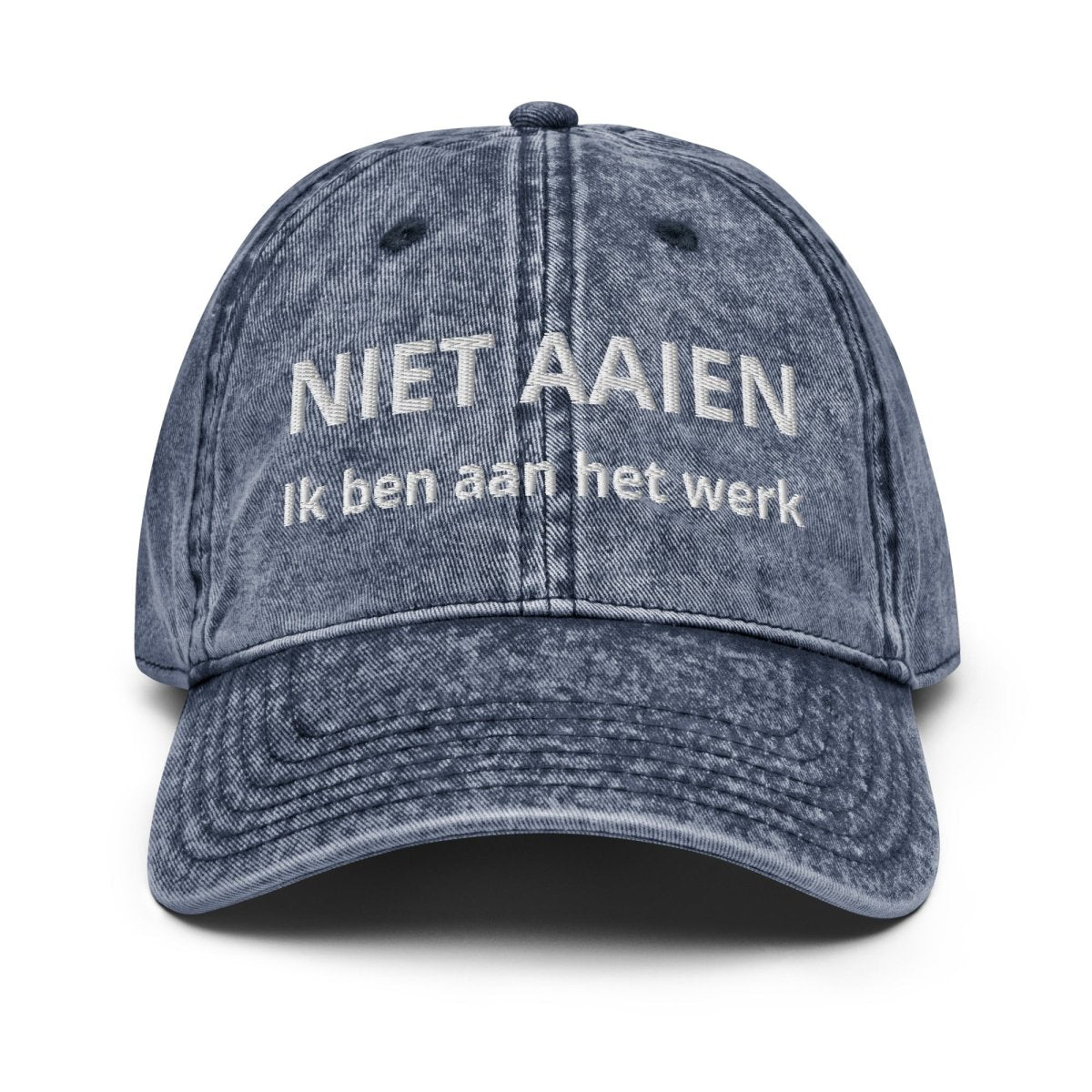 Vintage Cap 'Niet Aaien - Ik Ben Aan Het Werk' - RUDECAPS